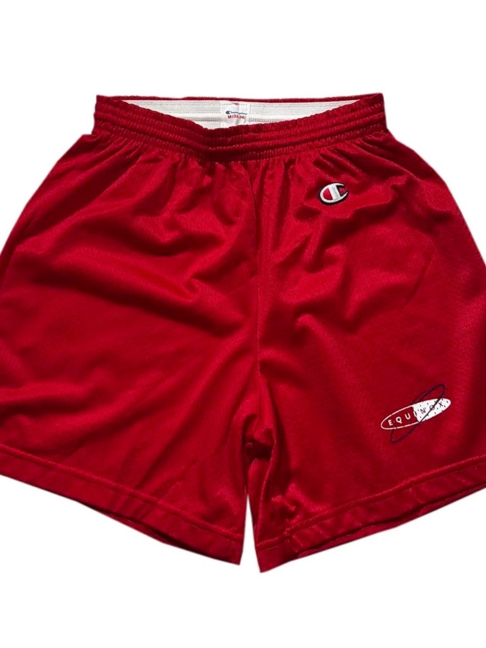 Vintage Champion Equinox Red Mesh Shorts (Size M)